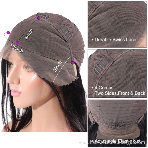Wholesale 13X4Lace Frontal Bob Wig Cuticle Aligned Raw Virgin Human Hair Pre Plucked With Babyhair Wigs For Black Women